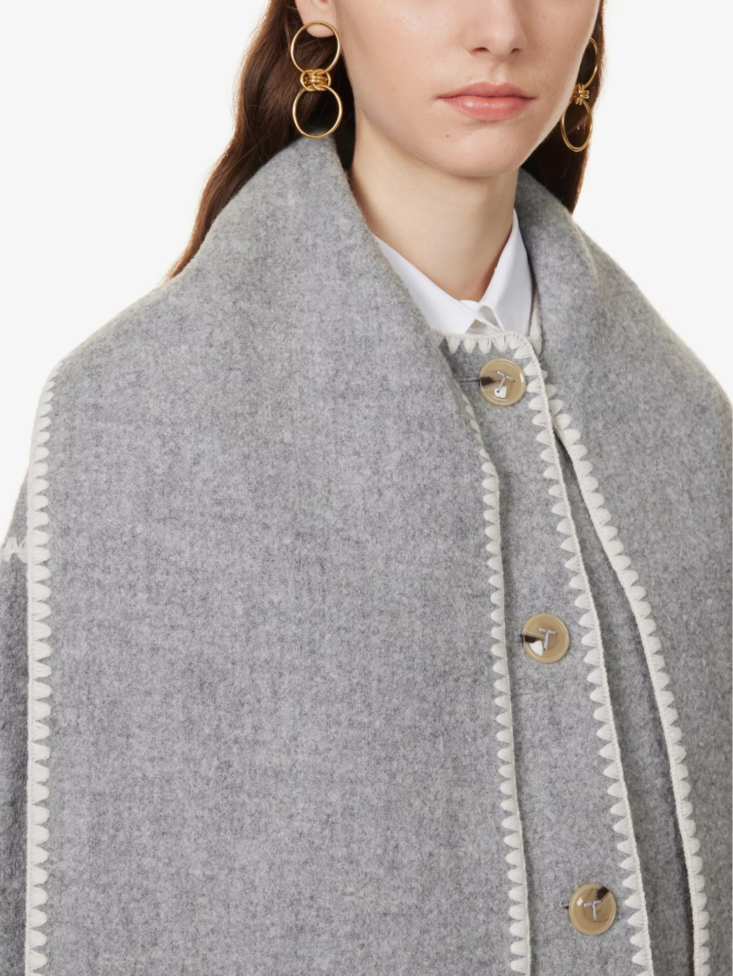 Wintermantel mit Schal