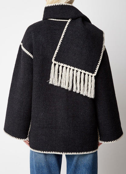 Wintermantel mit Schal