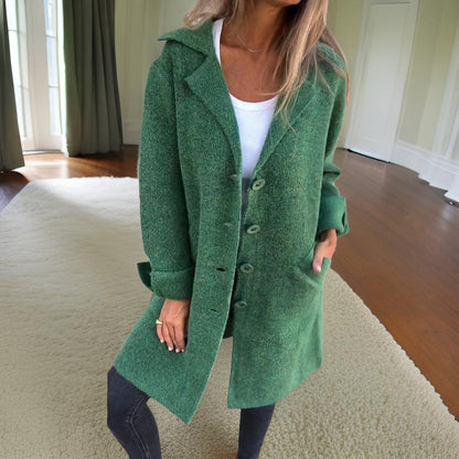 Lässiger Wollmantel