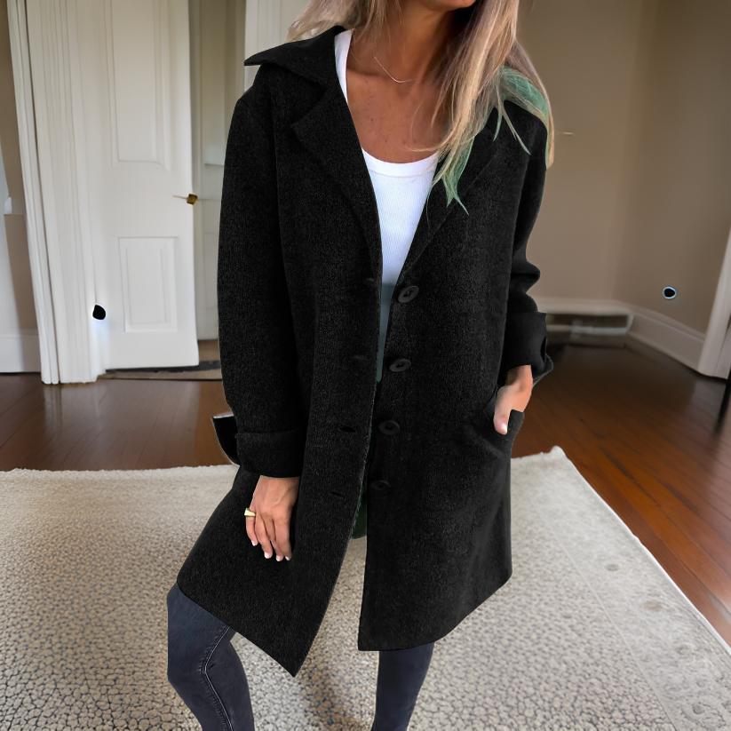 Lässiger Wollmantel