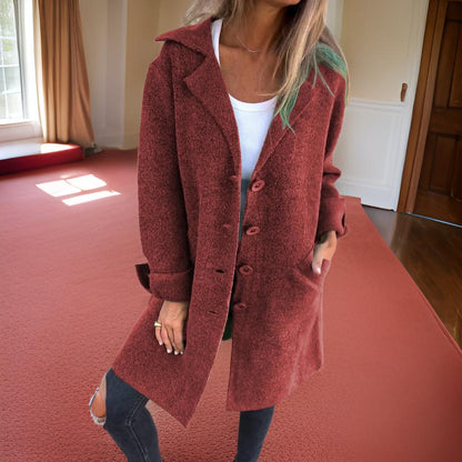 Lässiger Wollmantel