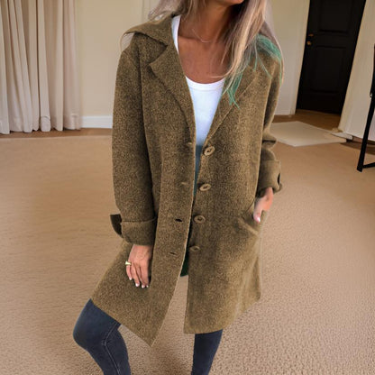 Lässiger Wollmantel