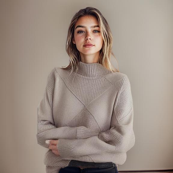 Zoniva™ l Damen-Rollkragenpullover